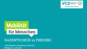 Mehr über den Artikel erfahren PM161 VCD: Radverkehr in Freising verbessern!