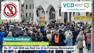 Mehr über den Artikel erfahren Einladung aufgeMUCkt-Demo Keine 3. Startbahn! 20 Jahre Bewahrung der Heimat
