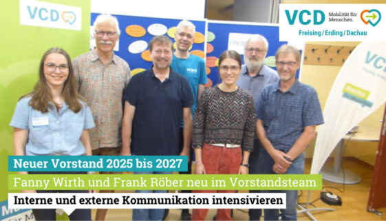 Vorstand des VCD Freising-Erding-Dachau im August 2025