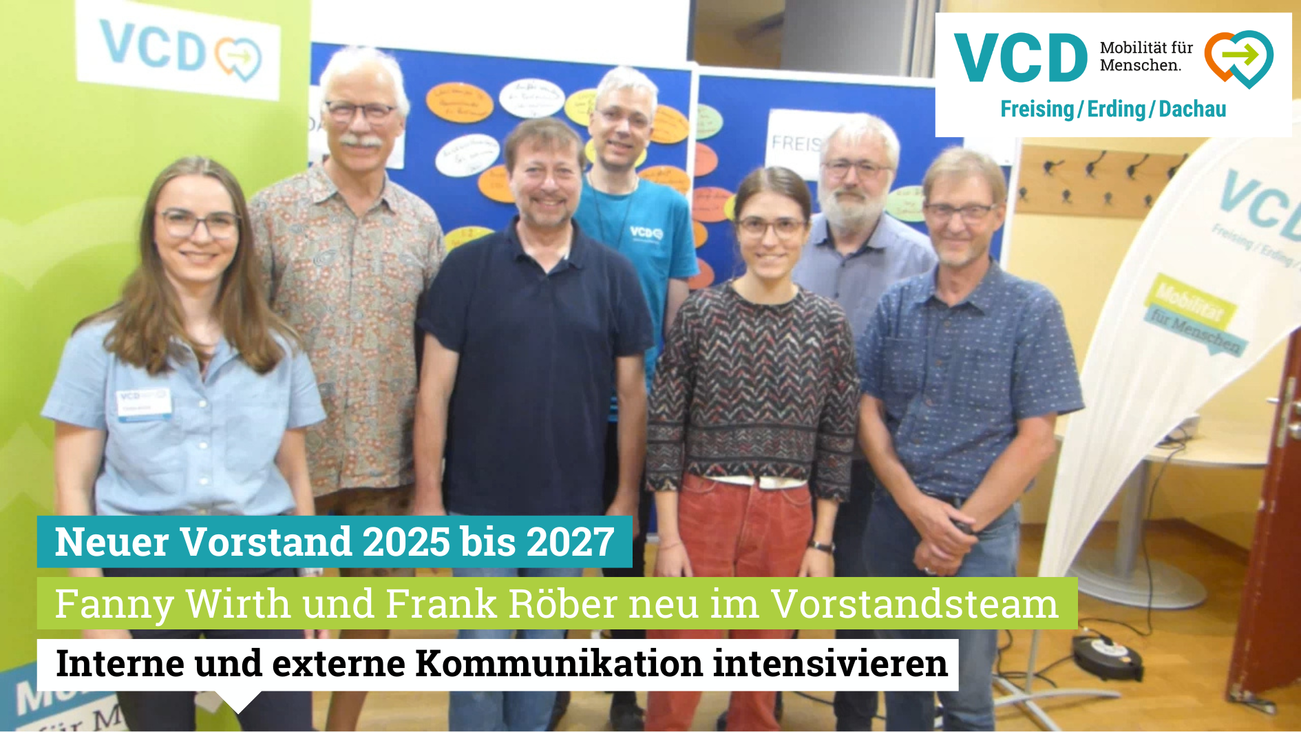 Vorstand des VCD Freising-Erding-Dachau im August 2025