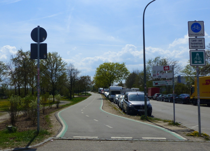 15: Beginn Radschnellweg (BA 1) in Hochbrück
