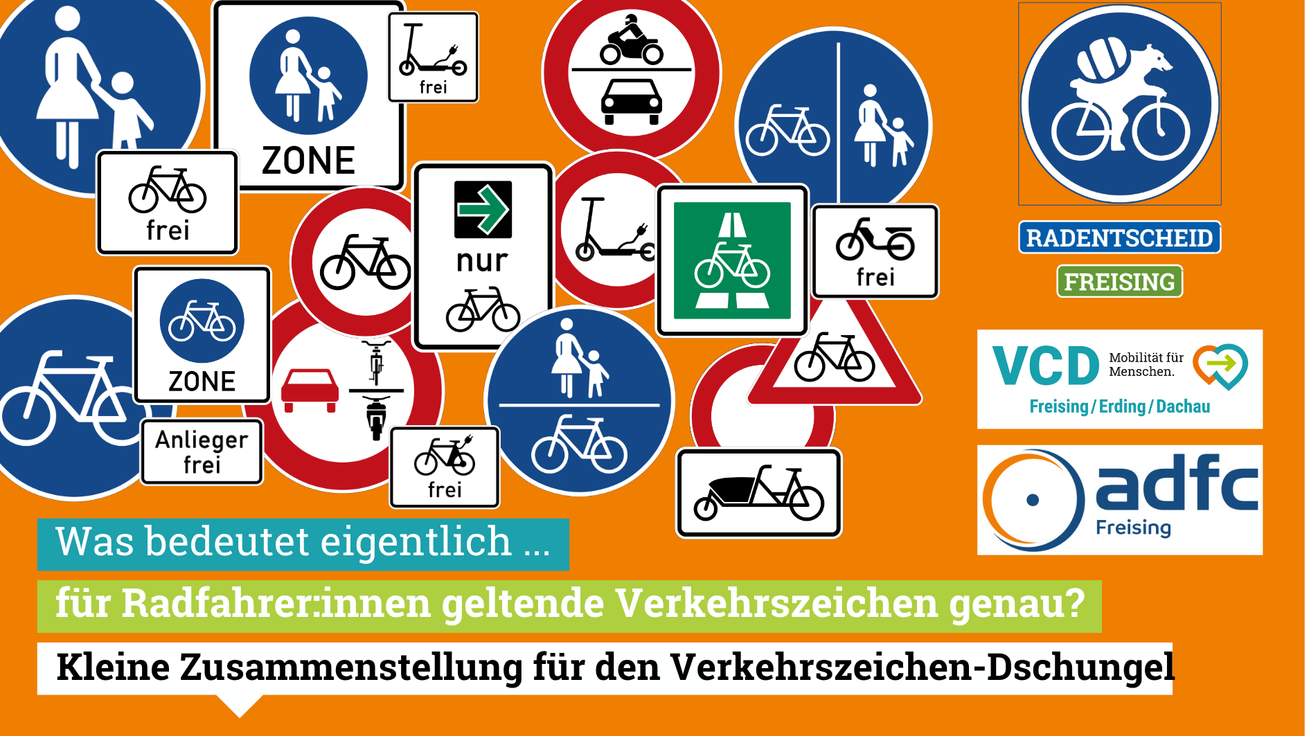 Mehr über den Artikel erfahren Bedeutung von Verkehrskennzeichen für Radfahrer:innen