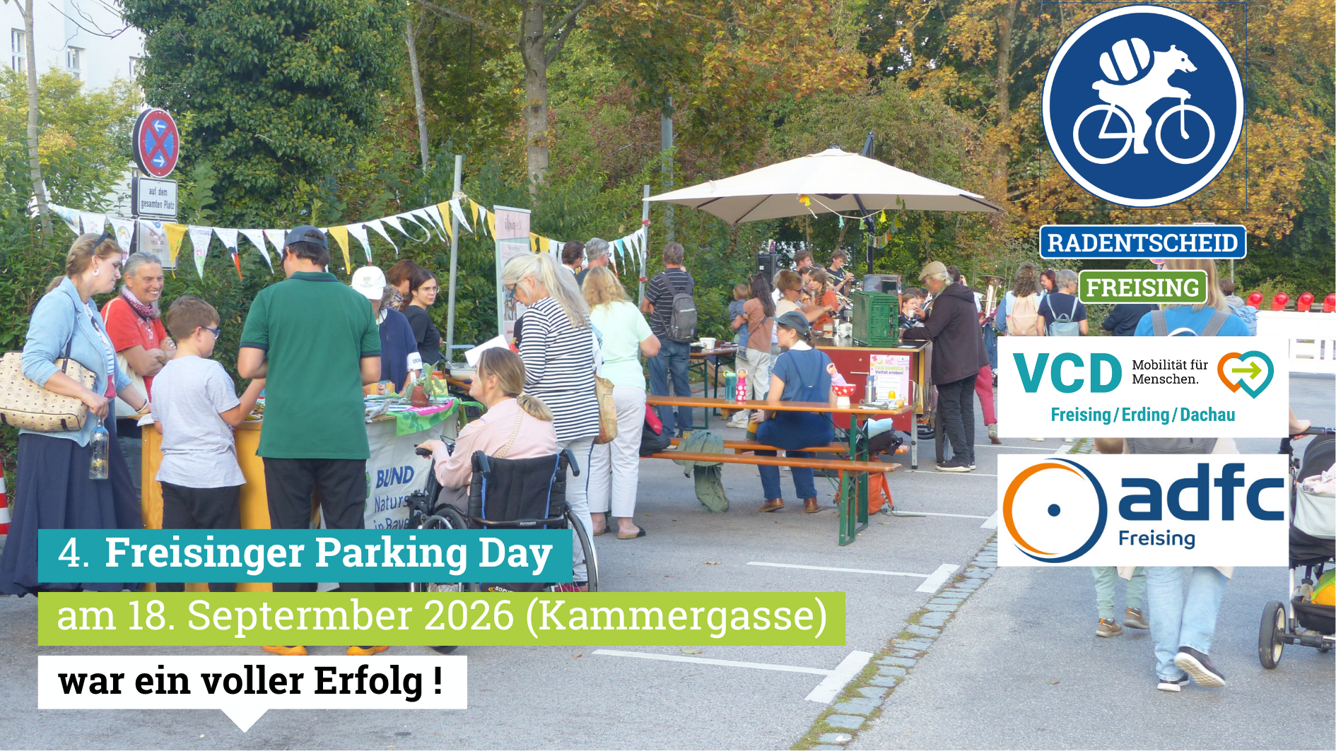 Mehr über den Artikel erfahren 4. Freisinger Parking Day 2026 war ein voller Erfolg