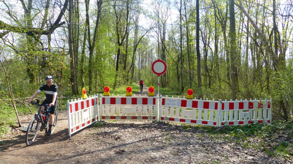 Faktische Befahrung des gesperrten Bereiches