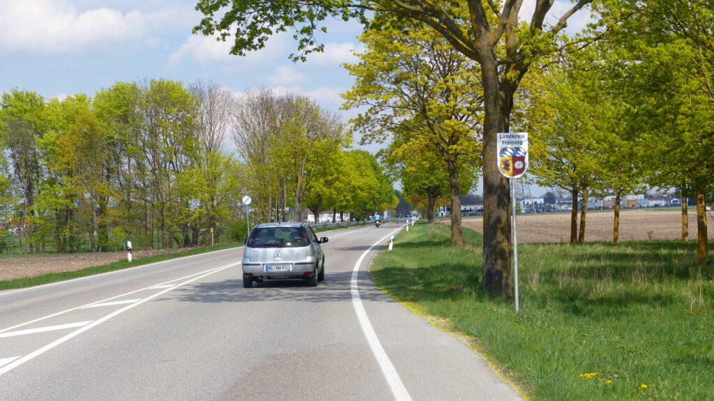 Staatsstraße 2350 beim Campus Garching